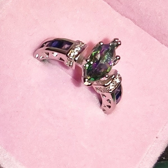Mystic Rainbow Topaz Fashion Ring - Picture 8 of 13